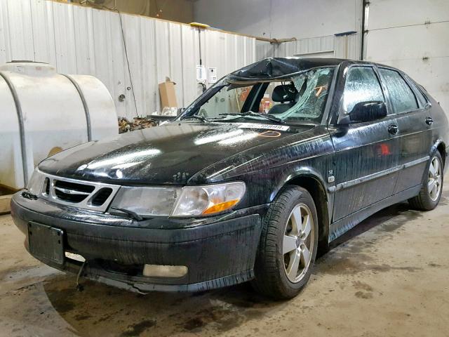 YS3DF58K422007827 - 2002 SAAB 9-3 SE BLACK photo 2