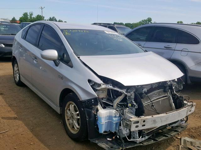 JTDKN3DP9D3041752 - 2013 TOYOTA PRIUS PLUG SILVER photo 1