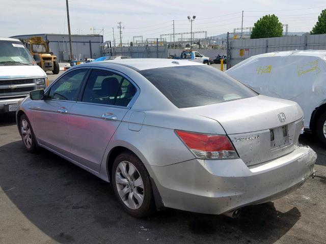 5KBCP3F83AB003924 - 2010 HONDA ACCORD EXL SILVER photo 3