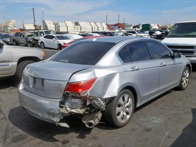 5KBCP3F83AB003924 - 2010 HONDA ACCORD EXL SILVER photo 4