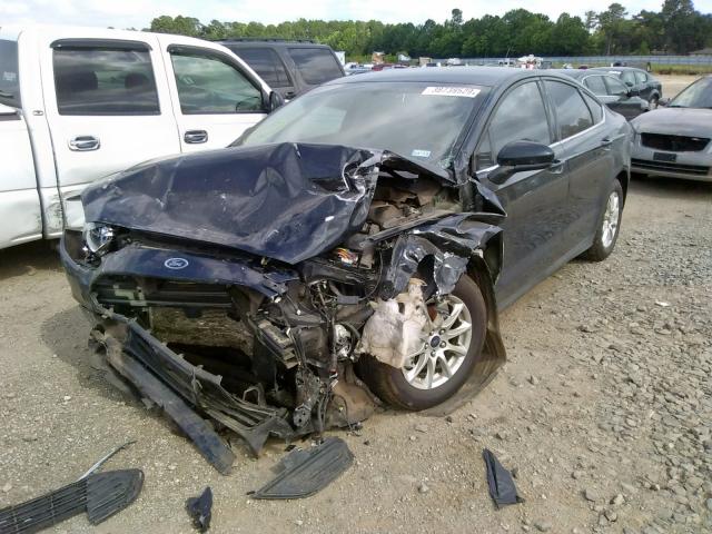 3FA6P0G78FR304636 - 2015 FORD FUSION S BLACK photo 2