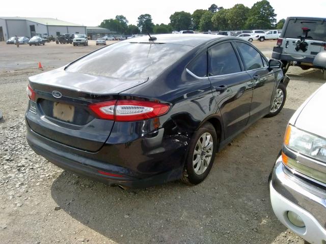 3FA6P0G78FR304636 - 2015 FORD FUSION S BLACK photo 4