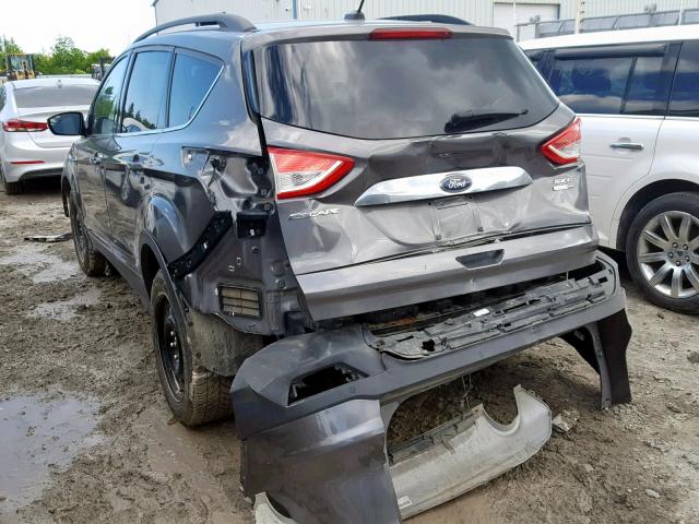 1FMCU9H91DUD59215 - 2013 FORD ESCAPE SEL GRAY photo 3