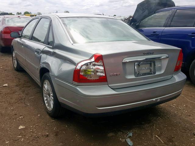 YV1TS92D441342749 - 2004 VOLVO S80 SILVER photo 3