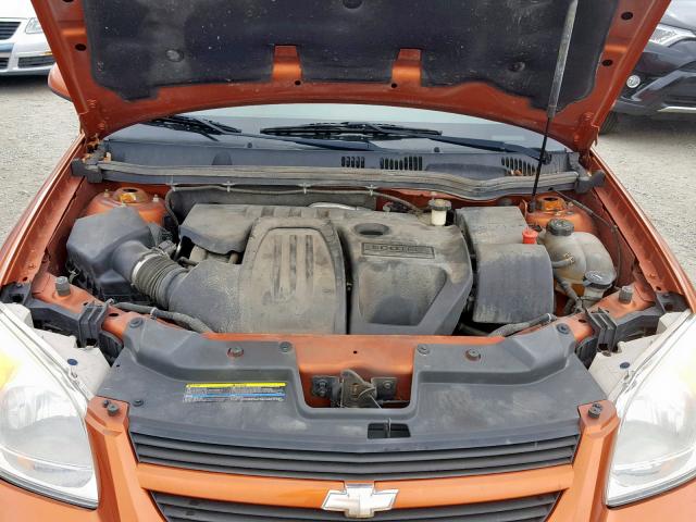 1G1AL15F467865903 - 2006 CHEVROLET COBALT LT ORANGE photo 7