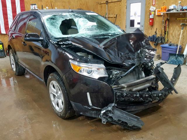 2FMDK3JC3DBA73384 - 2013 FORD EDGE SEL BLACK photo 1