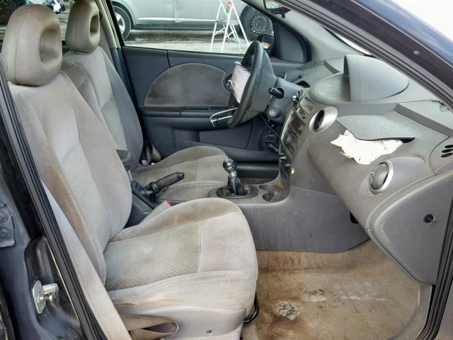 1G8AK55B07Z154567 - 2007 SATURN ION LEVEL BLACK photo 5