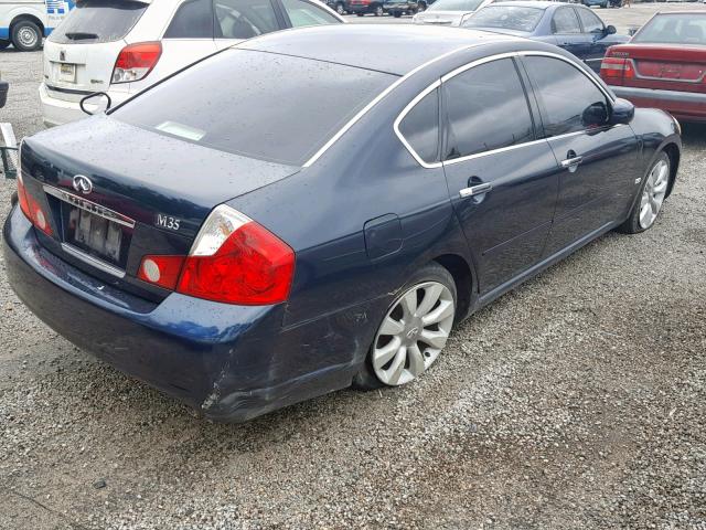 JNKAY01E27M301314 - 2007 INFINITI M35 BASE BLUE photo 4