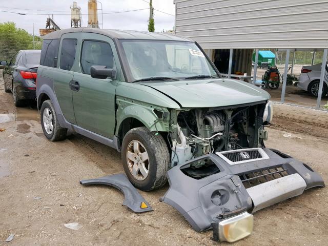 5J6YH185X3L014955 - 2003 HONDA ELEMENT EX GREEN photo 1