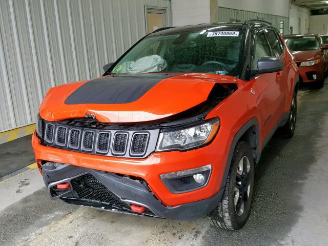 3C4NJDDB9HT667444 - 2017 JEEP COMPASS TR ORANGE photo 2