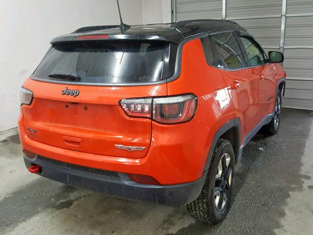 3C4NJDDB9HT667444 - 2017 JEEP COMPASS TR ORANGE photo 4