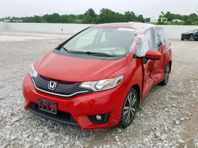 3HGGK5G85FM745268 - 2015 HONDA FIT EX RED photo 2