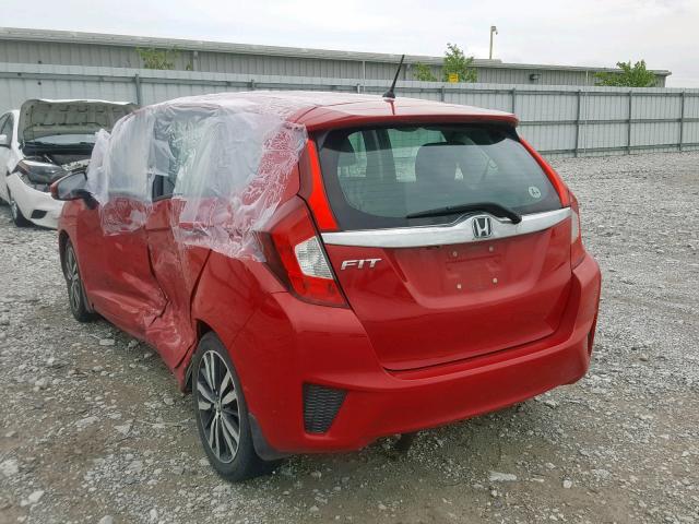 3HGGK5G85FM745268 - 2015 HONDA FIT EX RED photo 3