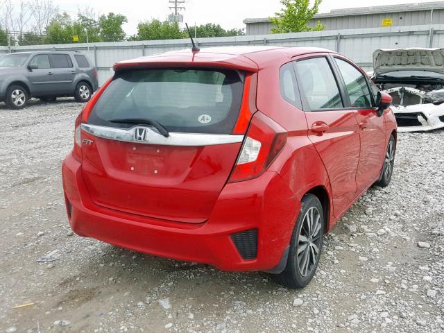 3HGGK5G85FM745268 - 2015 HONDA FIT EX RED photo 4