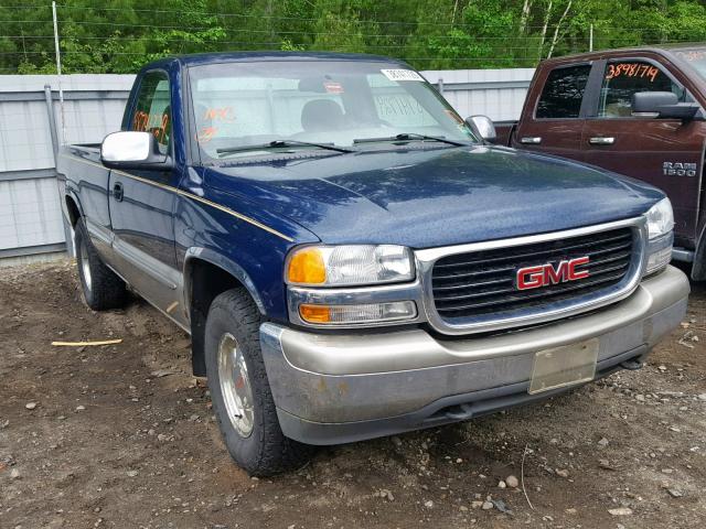 1GTEK14V7YZ152862 - 2000 GMC NEW SIERRA BLUE photo 1