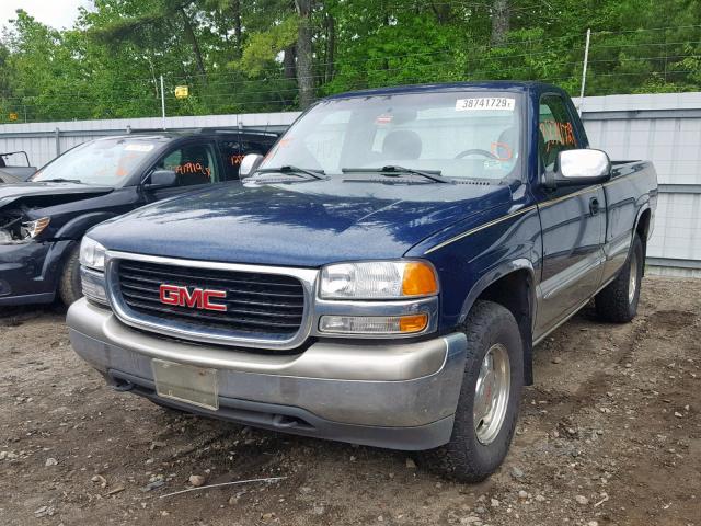 1GTEK14V7YZ152862 - 2000 GMC NEW SIERRA BLUE photo 2