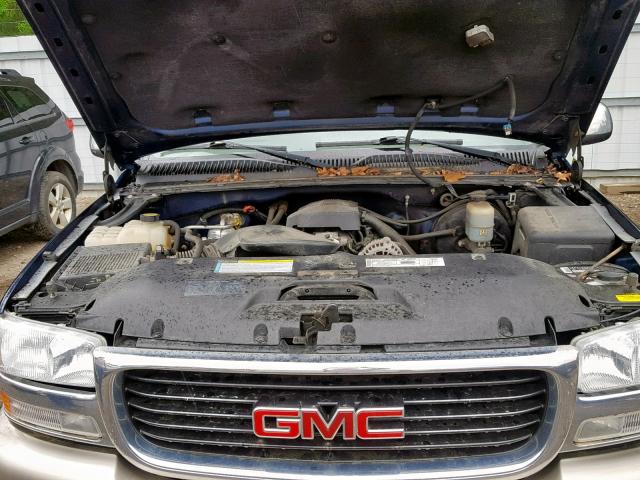 1GTEK14V7YZ152862 - 2000 GMC NEW SIERRA BLUE photo 7