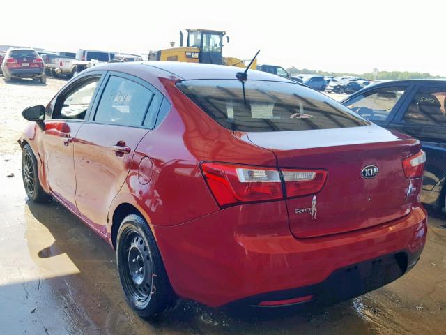 KNADM4A3XF6426223 - 2015 KIA RIO LX RED photo 3