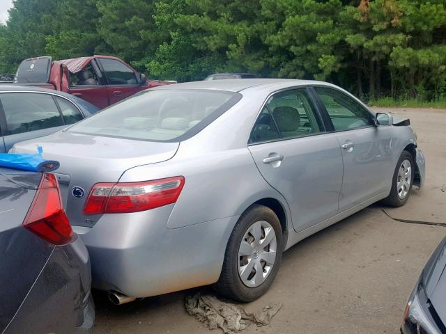 4T1BE46K07U703302 - 2007 TOYOTA CAMRY NEW SILVER photo 4