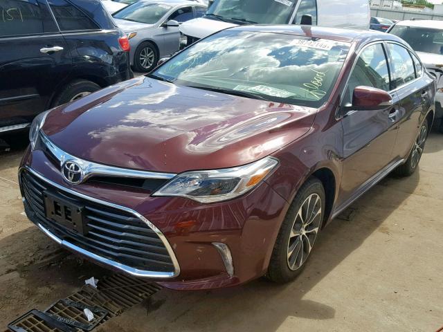 4T1BK1EB0GU237931 - 2016 TOYOTA AVALON XLE MAROON photo 2