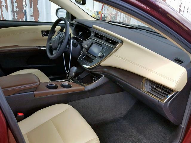 4T1BK1EB0GU237931 - 2016 TOYOTA AVALON XLE MAROON photo 5