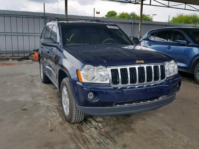 1J8HS58N25C621586 - 2005 JEEP GRAND CHER BLUE photo 1