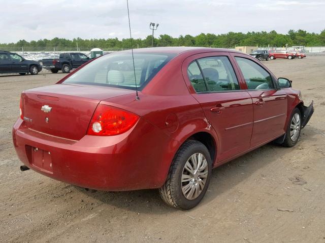 1G1AL58F077363488 - 2007 CHEVROLET COBALT LT RED photo 4