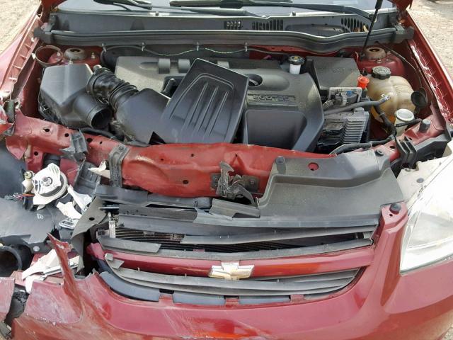 1G1AL58F077363488 - 2007 CHEVROLET COBALT LT RED photo 7