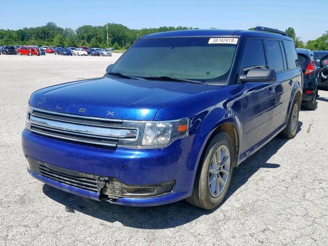 2FMGK5B83DBD03086 - 2013 FORD FLEX SE BLUE photo 2