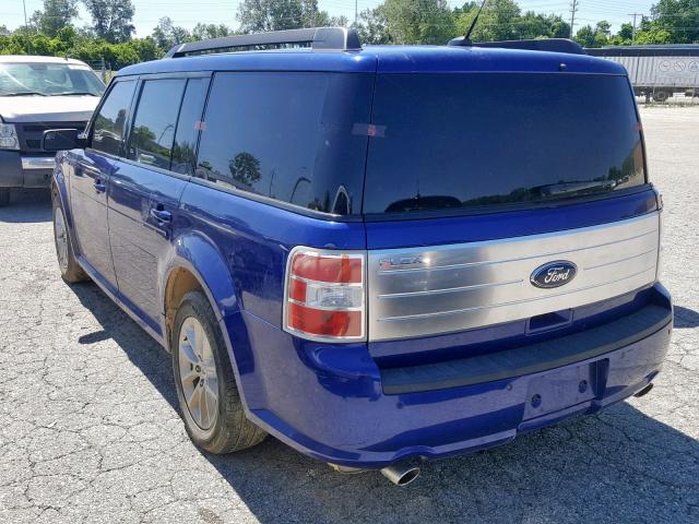 2FMGK5B83DBD03086 - 2013 FORD FLEX SE BLUE photo 3