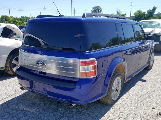 2FMGK5B83DBD03086 - 2013 FORD FLEX SE BLUE photo 4