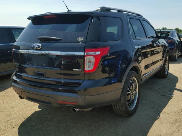 1FM5K8F89DGC12125 - 2013 FORD EXPLORER L BLACK photo 4