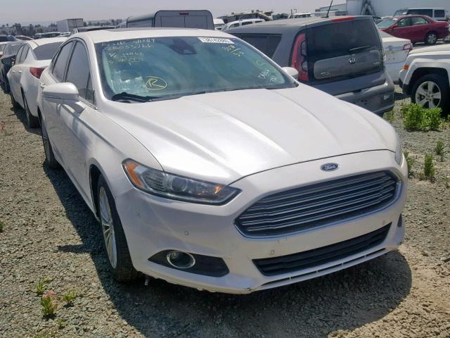 3FA6P0K93DR142890 - 2013 FORD FUSION TIT WHITE photo 1