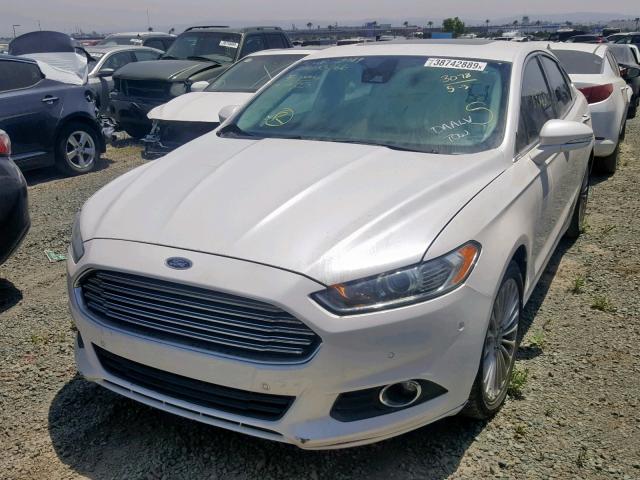 3FA6P0K93DR142890 - 2013 FORD FUSION TIT WHITE photo 2