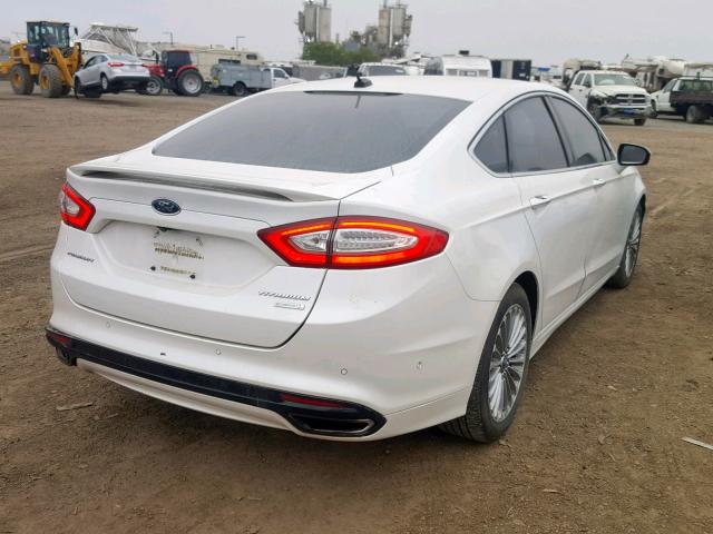 3FA6P0K93DR142890 - 2013 FORD FUSION TIT WHITE photo 4