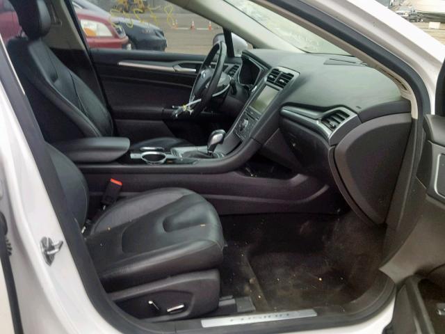 3FA6P0K93DR142890 - 2013 FORD FUSION TIT WHITE photo 5