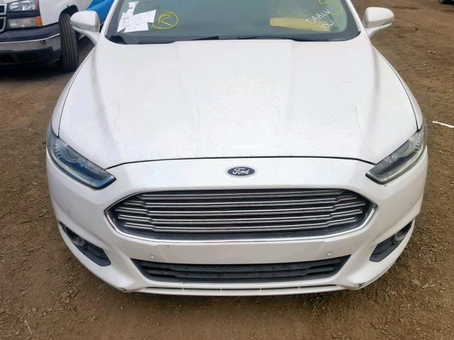 3FA6P0K93DR142890 - 2013 FORD FUSION TIT WHITE photo 9