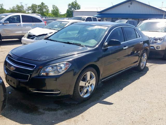 1G1ZC5E05CF222743 - 2012 CHEVROLET MALIBU 1LT 黑色 照片 2