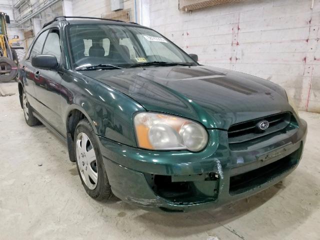 JF1GG655X4H805650 - 2004 SUBARU IMPREZA TS GREEN photo 1