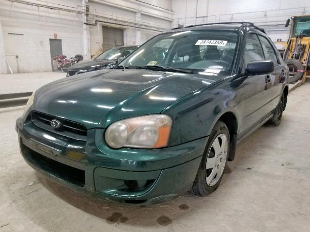 JF1GG655X4H805650 - 2004 SUBARU IMPREZA TS GREEN photo 2