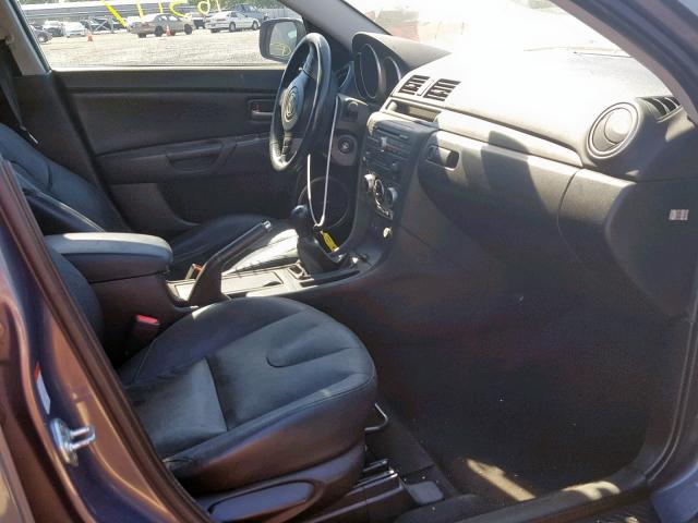 JM1BK324571627169 - 2007 MAZDA 3 S GRAY photo 5