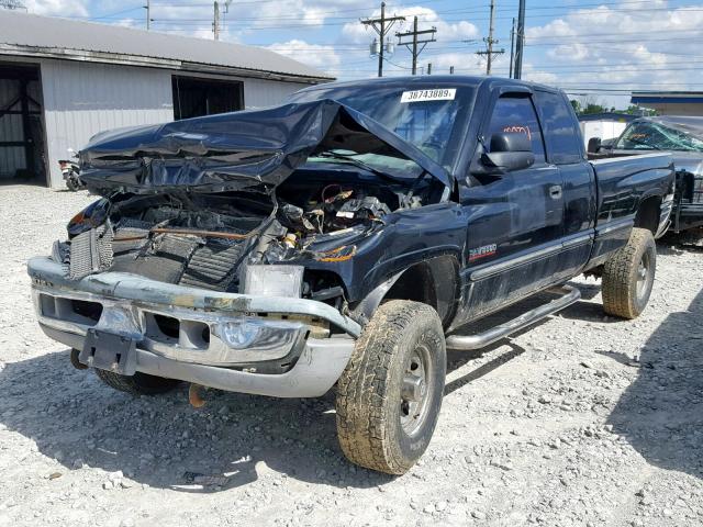 3B7KF2365XG218427 - 1999 DODGE RAM 2500 BLACK photo 2