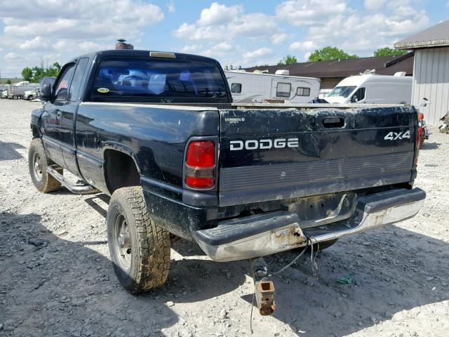 3B7KF2365XG218427 - 1999 DODGE RAM 2500 BLACK photo 3