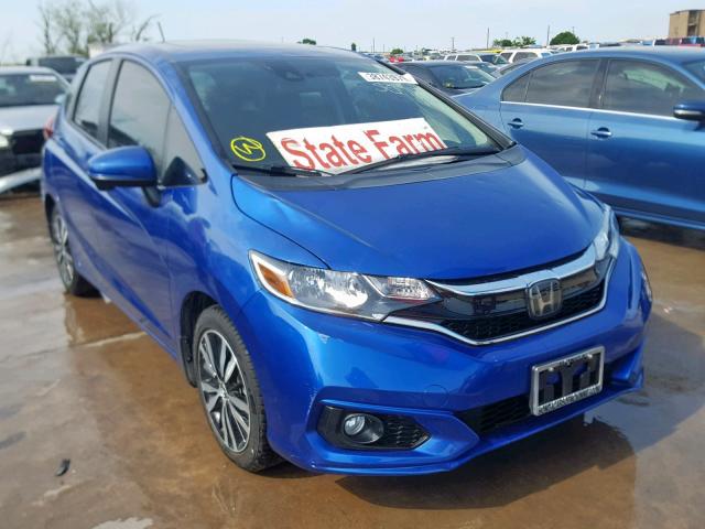 3HGGK5H8XJM718512 - 2018 HONDA FIT EX BLUE photo 1