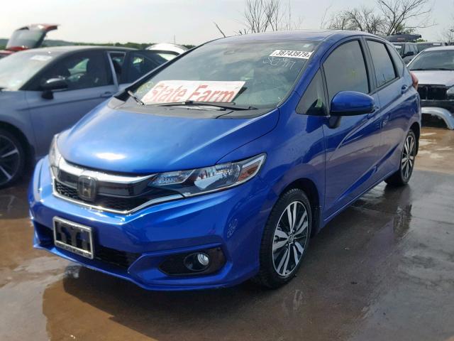 3HGGK5H8XJM718512 - 2018 HONDA FIT EX BLUE photo 2