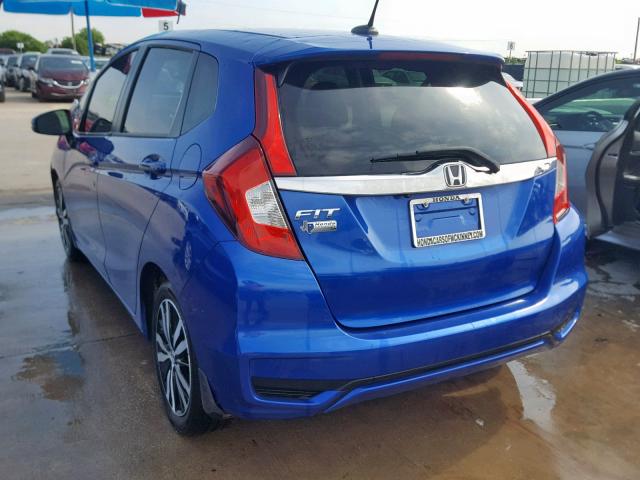 3HGGK5H8XJM718512 - 2018 HONDA FIT EX BLUE photo 3