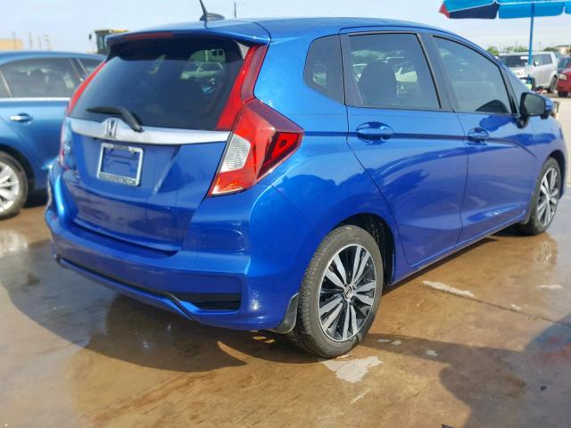 3HGGK5H8XJM718512 - 2018 HONDA FIT EX BLUE photo 4