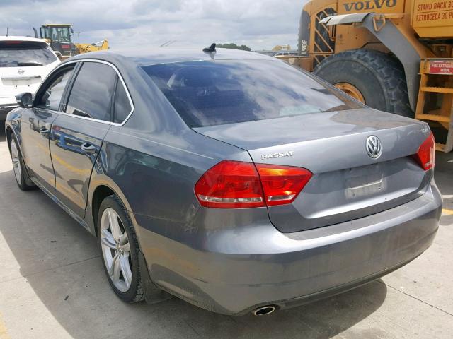 1VWBS7A37EC117002 - 2014 VOLKSWAGEN PASSAT SE GRAY photo 3