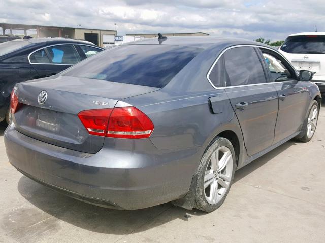 1VWBS7A37EC117002 - 2014 VOLKSWAGEN PASSAT SE GRAY photo 4