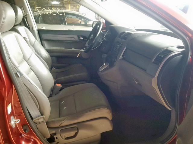 JHLRE48707C025428 - 2007 HONDA CR-V EXL RED photo 5